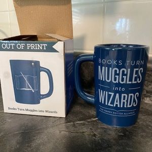 Books Turn Muggles into Wizards The Harry Potter Alliance Mug Blue